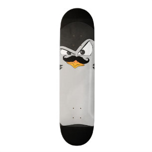 Skateboard Drôle mignon noir gris orange vif
