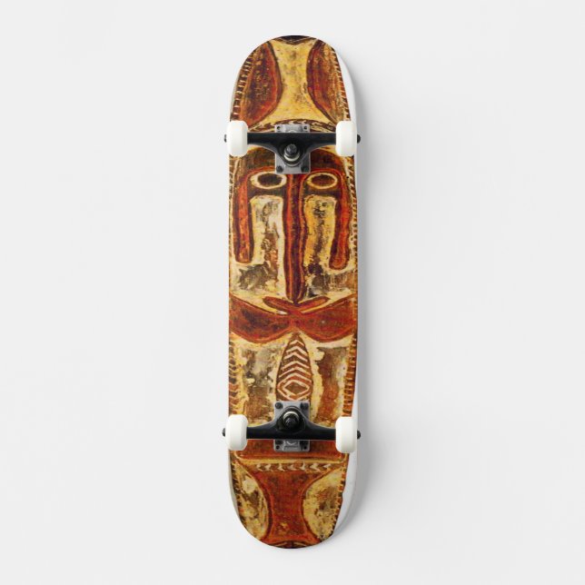 Skateboard du Bouclier tribal maori (Recto)