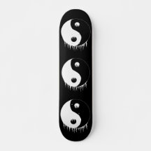 skateboard du yin-yang japonais