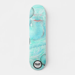 Skateboard Eau léviathan de la boule de dragon bleu émergea