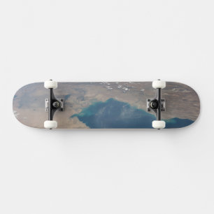 Skateboard Eaux Bleues Tropicales Du Golfe Persique.