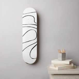 Skateboard Ebb et flux 2 - Noir et blanc
