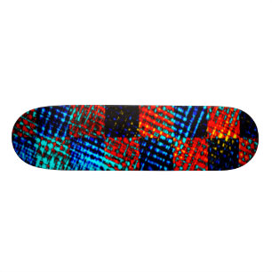 Skateboard Échecs orange, bleue, fake sales ou tachés