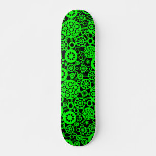 Skateboard Écosystème (Rétro) - Vert sur Noir