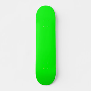 Skateboard Écran vert néon moderne couleur vive cool