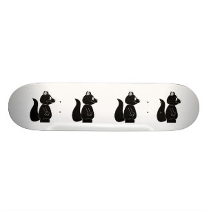 Skateboard Écureuil noir.