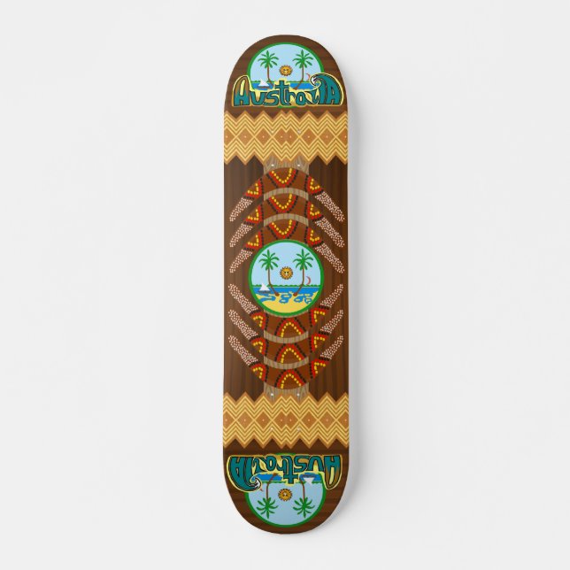 Skateboard Édition de panneau de boomerang de l'Australie (Devant)
