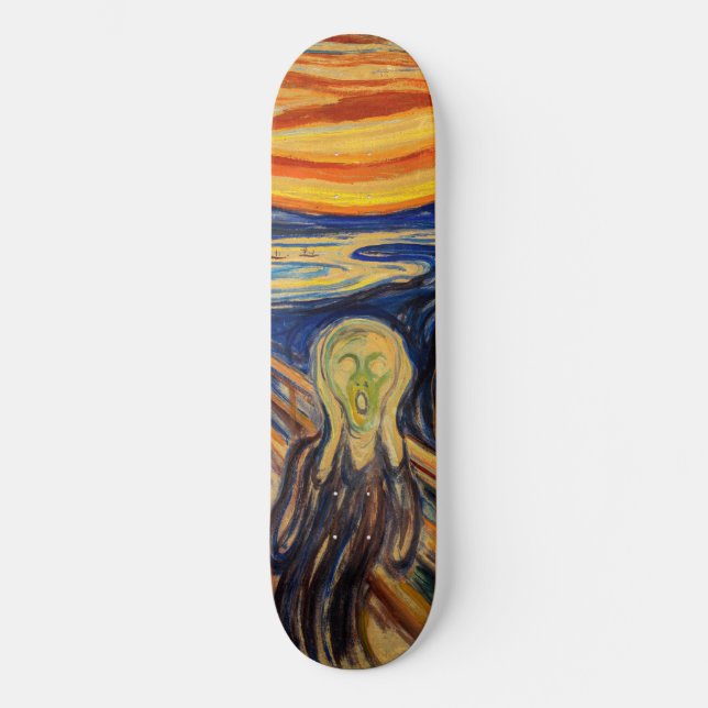 Skateboard Edvard Munch - Le cri 1910 (Recto)