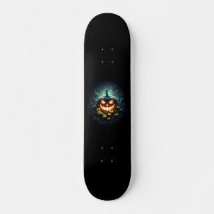 Skateboard Éffrayant nature brillant Halloween citrouille