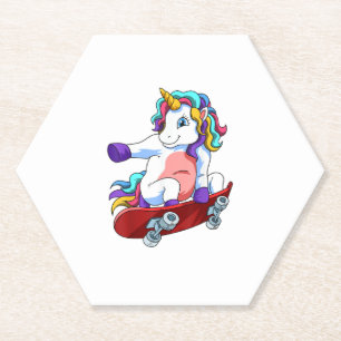 Skateboard-Einhorn-Liebhaber Skateboarder Skateboa Untersetzer