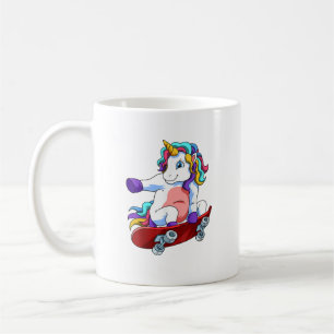 Skateboard-Einhornliebhaber Skateboarder Skateboar Kaffeetasse