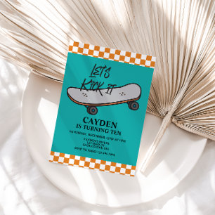 Skateboard - Einladung zum Geburtstag