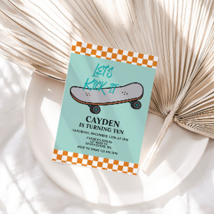Skateboard - Einladung zum Geburtstag