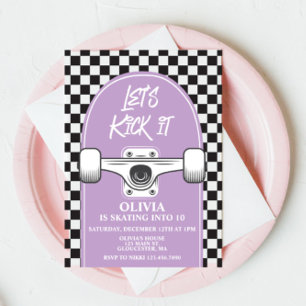 Skateboard - Einladung zum Geburtstag