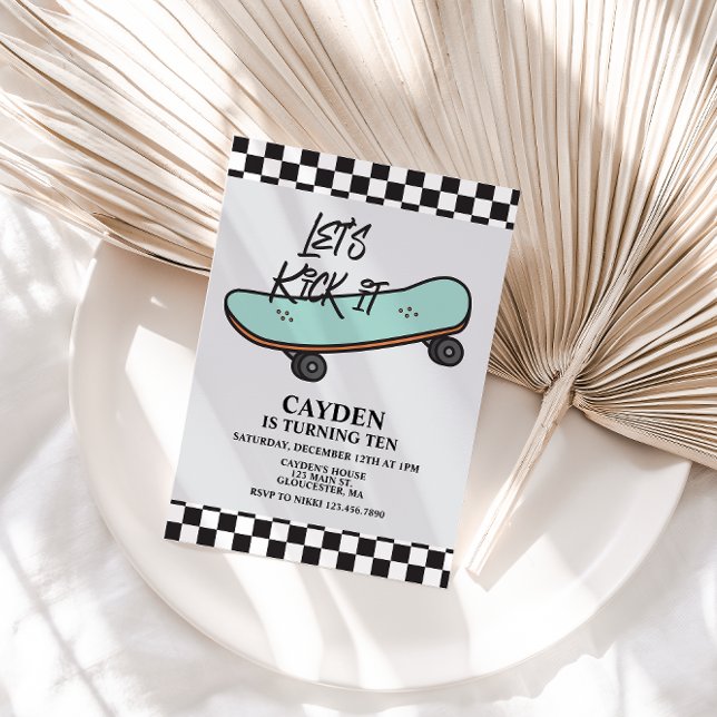 Skateboard - Einladung zum Geburtstag (Von Creator hochgeladen)
