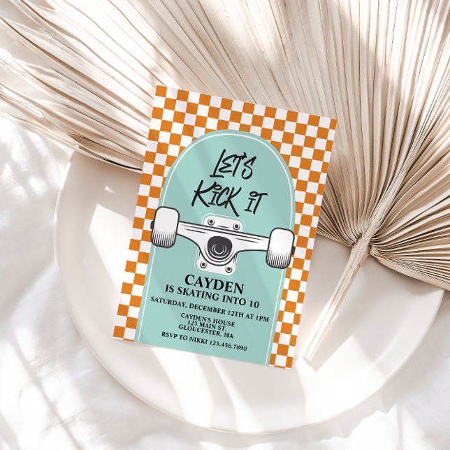 Skateboard - Einladung zum Geburtstag (Von Creator hochgeladen)