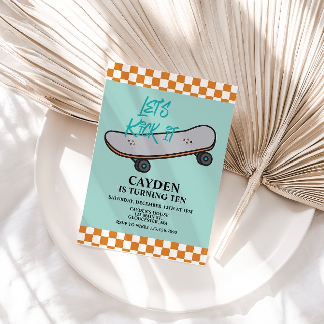 Skateboard - Einladung zum Geburtstag (Von Creator hochgeladen)