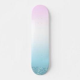 Skateboard Elégant dégradé doux parties scintillant arc-en-ci