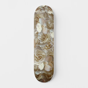 Skateboard Élégant Rose floral Motif pétal