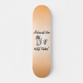 Skateboard Em Astonished Avec Talent Skate Board
