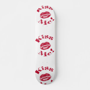 Skateboard Embrassez-moi ! Lèvres rouges