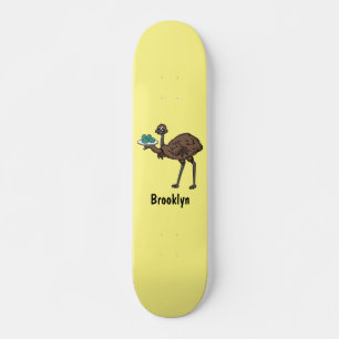 Skateboard Emu avec dessin animé d'oeufs