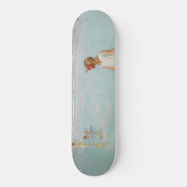 Skateboard Enfants en bord de mer (Summer Beach Scene) (Recto)