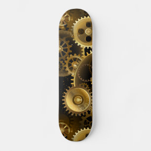 Skateboard Engrenages en laiton Steampunk sans couture