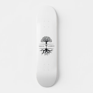 Skateboard Enraciné dans le Christ