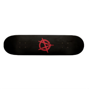 Skateboard "entourez" un symbole d'anarchie