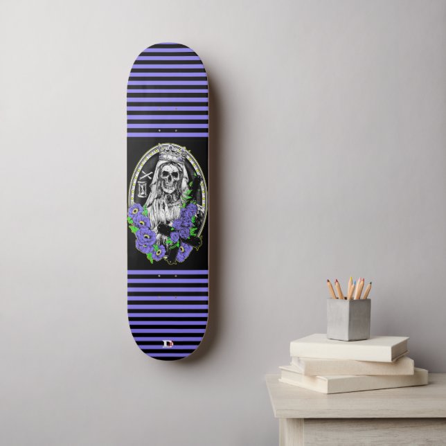 Skateboard Épouse de squelette avec bandes Dd (Art mural)