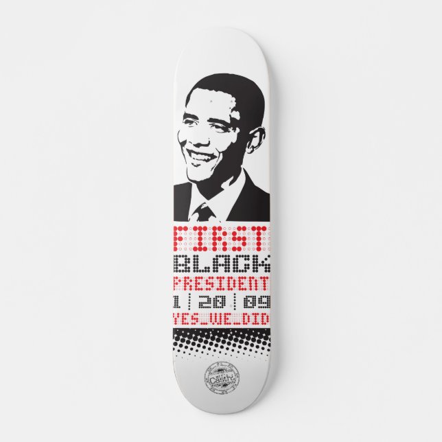 Skateboard ?ère planche à roulettes noire de prez (Devant)