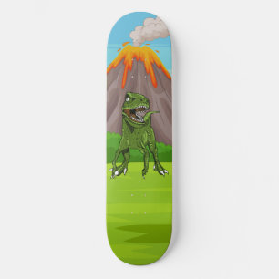 Skateboard Ère préhistorique Volcan Dinosaure