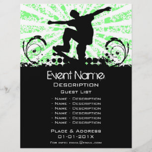 Skateboard-Ereignis-Werbeaktion Flyer