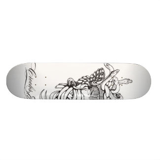 Skateboard Escrocs et noyau 1 de méduse de châteaux