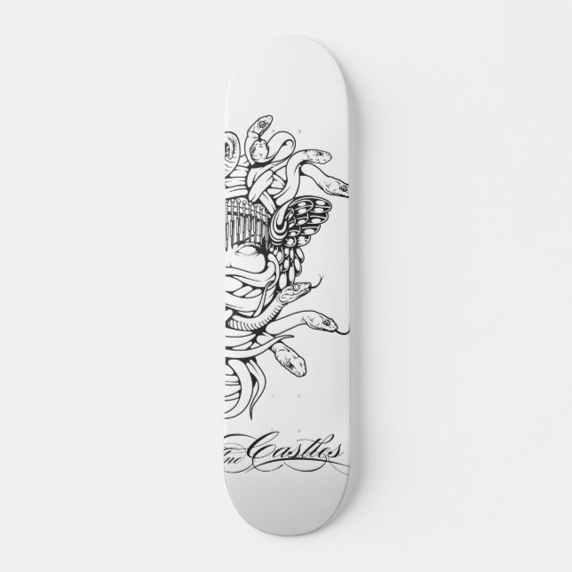 Skateboard Escrocs et noyau 2 de méduse de châteaux (Devant)