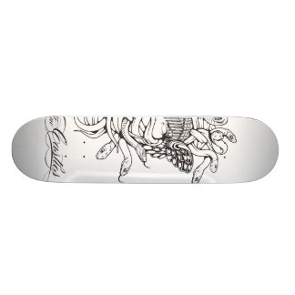Skateboard Escrocs et noyau 2 de méduse de châteaux