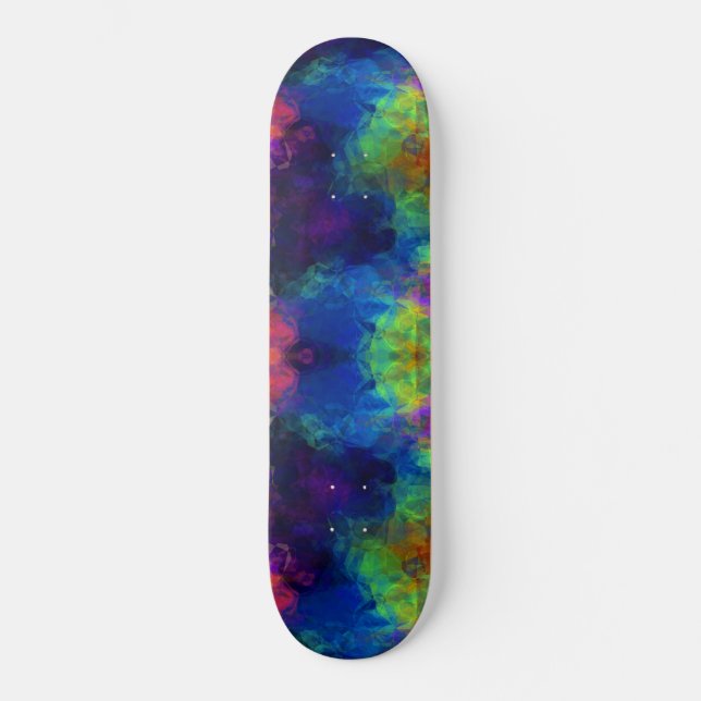 Skateboard Espace fractal Longboard Long Board Géométrie sacr (Recto)