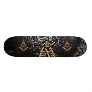 Skateboard Esprit maçonnique (Golden)