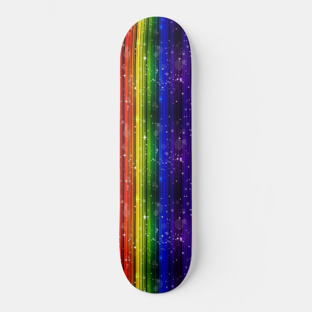 Skateboard Étincelle d'arc-en-ciel de filles (Recto)