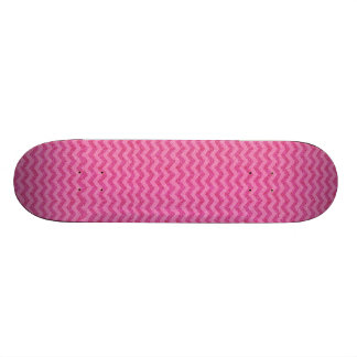 Skateboard étincelles roses de zigzag de chevron de parties