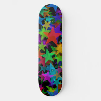 Skateboard Étoiles arc-en-ciel cool groovy