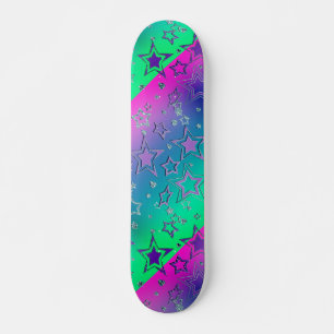 Skateboard Etoiles de confetti brillantes de parties scintill