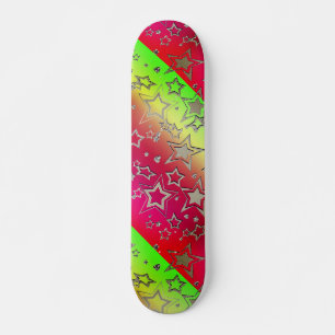 Skateboard Etoiles de confetti brillantes de parties scintill