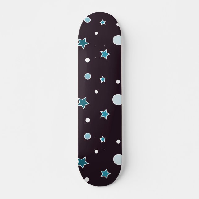 Skateboard Étoiles de Noël (Devant)