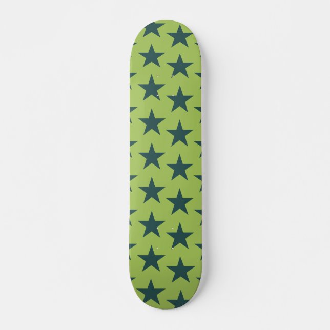 Skateboard Étoiles Motif 18 (Devant)