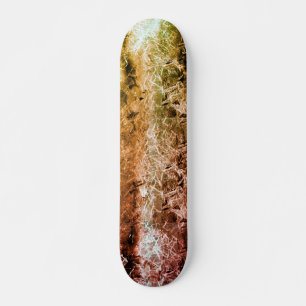 Skateboard Étrange texture fibreuse vieillie et saleté ou brû