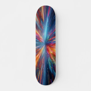 Skateboard Explosion de motif de couleurs
