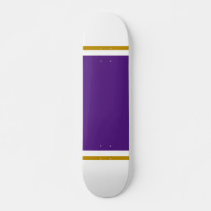 Skateboard Extra Large Royal Purple Centre Pinstripes En Blan