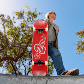 Skateboard F8 2 SK8 rouge